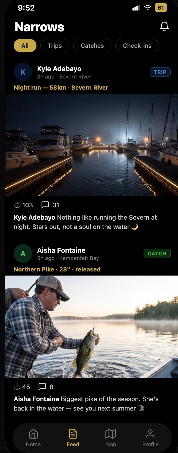 Narrows feed