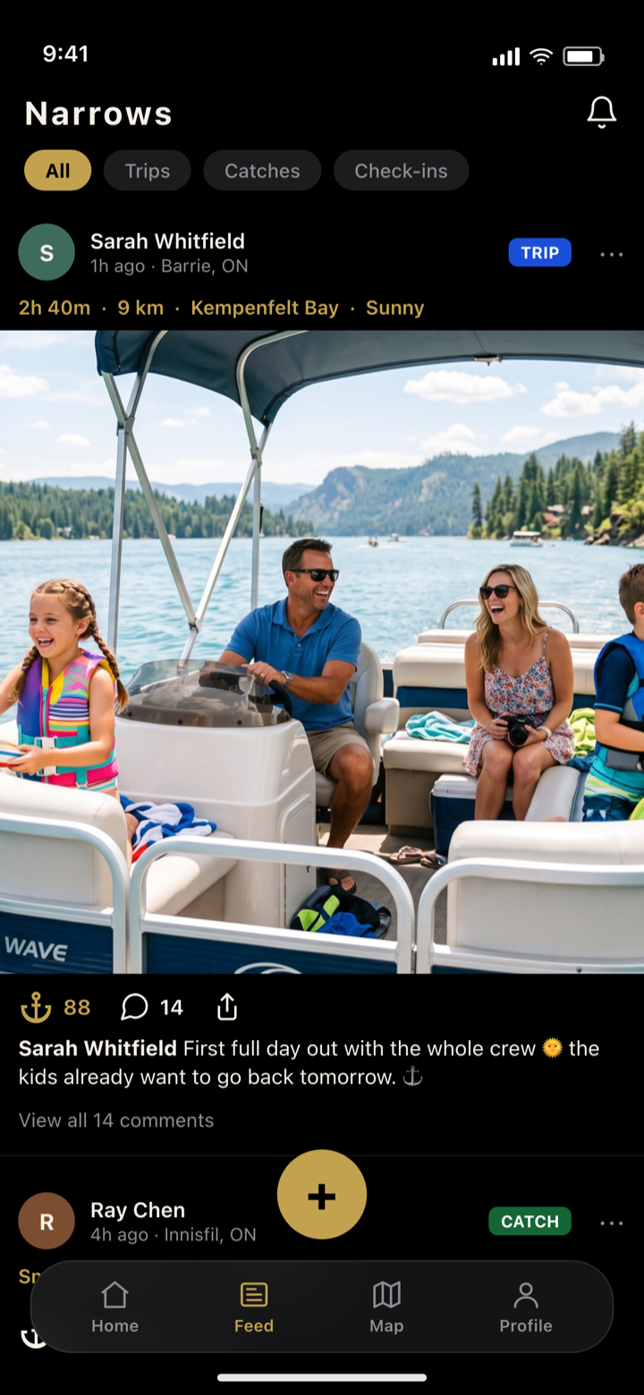 Trips and catches shared on Narrows